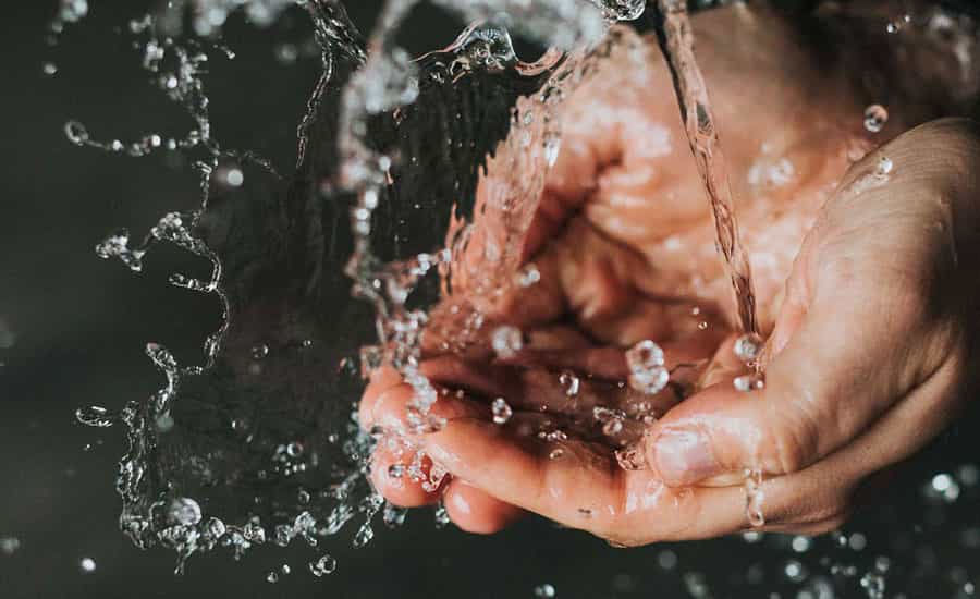 Washing hands